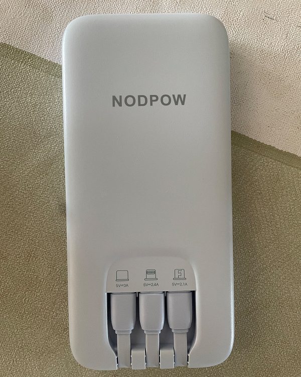 NODPOW Mobile power supply, 10000mAh Portable Fast Charger Including 3 USB-C Cables For Cheap