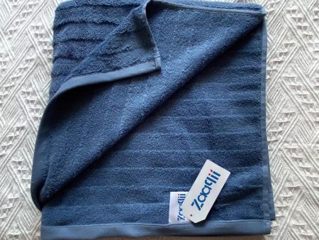 Zaaqii Bath Towels , Cotton Made , Highly Absorbent  Bath Towels Set - Blue on Sale