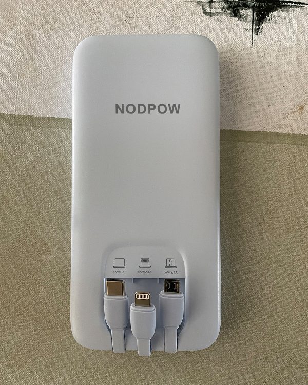 NODPOW Mobile power supply, 10000mAh Portable Fast Charger Including 3 USB-C Cables For Cheap