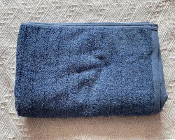 Zaaqii Bath Towels , Cotton Made , Highly Absorbent  Bath Towels Set - Blue on Sale