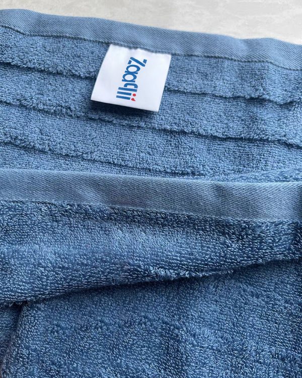 Zaaqii Bath Towels , Cotton Made , Highly Absorbent  Bath Towels Set - Blue on Sale