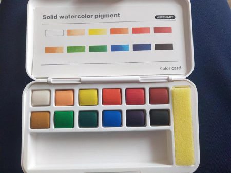 AIPENART watercolor pigment, easy to carry, a variety of colors, special painting palette Online