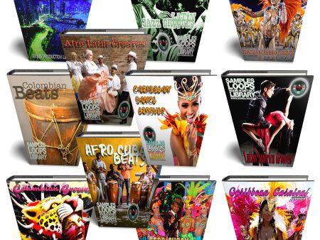 Latin America Grooves MEGA Bundle - 11 Large WAVE Samples Loop Libraries Sale