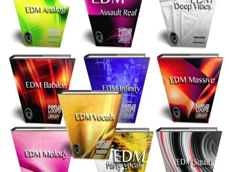 EDM Essentials MEGA Bundle - 10 Large WAVE Samples Loop Libraries For Cheap