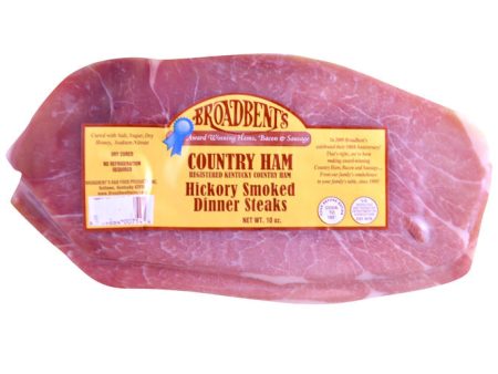 Country Ham Hickory Smoked Dinner Steaks - Broadbent Farm Online Sale