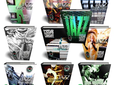 Master Jazz MEGA Bundle 2 - 10 Large Essential WAVE Samples Loop Studio Libraries on Sale