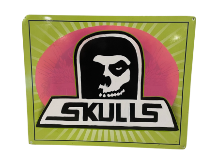 Skulls Skates Painted Sign Supply