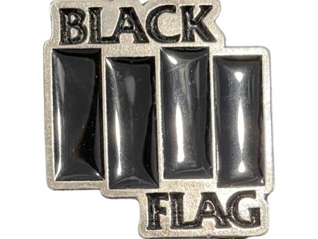 Black Flag Bars Enamel Pin Online now