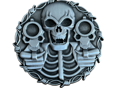 Biker Skeleton Pin Cheap