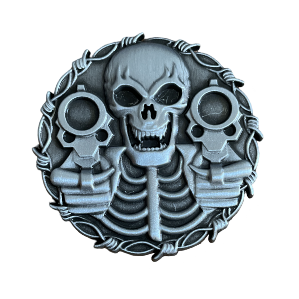 Biker Skeleton Pin Cheap