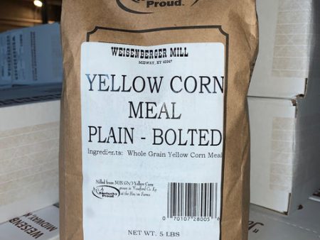 Cornmeal (yellow plain bolted), 5lb - Weisenberger Mill Hot on Sale