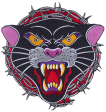 Barbed Panther Embroidered Backpatch Sale