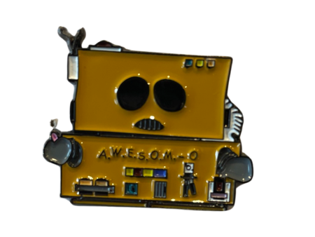 AWESOM-O Enamel Pin For Discount