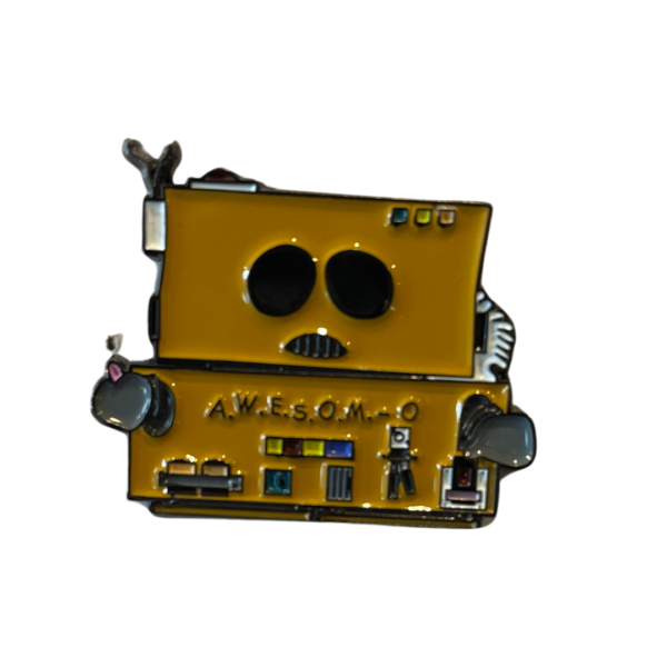 AWESOM-O Enamel Pin For Discount