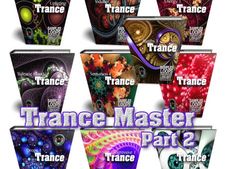 Trance Master MEGA Bundle 2 - 10 Large Essential WAVE Samples Loop Studio Libraries Online now