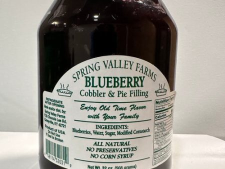 Blueberry Cobbler & Pie Filling 32oz. - Spring Valley Farms Online Hot Sale