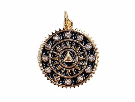 GEO SUN in black large charm Online now