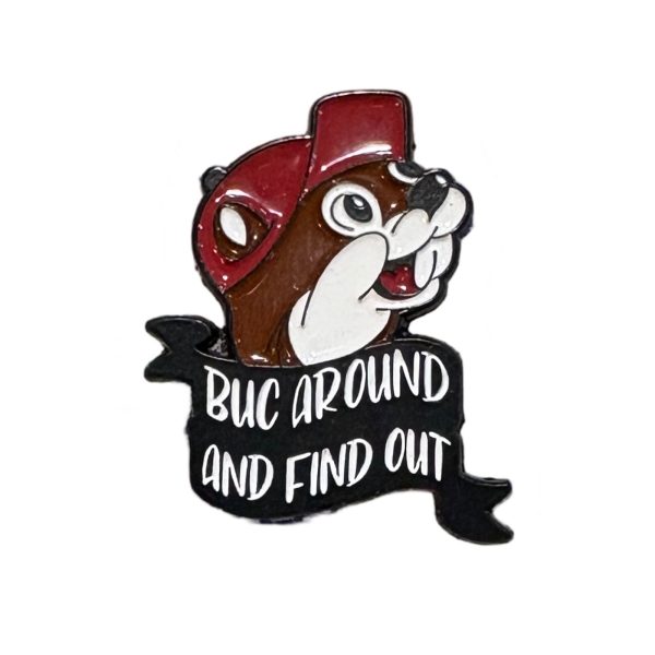 Buc Around Enamel Pin For Cheap