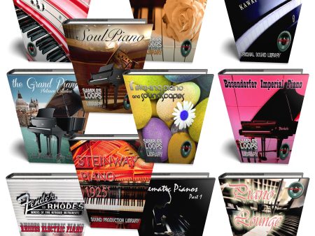 PIANOS Essential MEGA Bundle - 11 Large WAVE Samples Loop Studio Libraries Supply