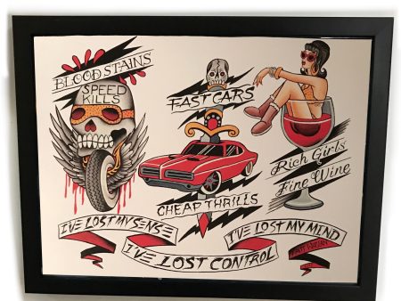 Agent Orange Tattoo Flash poster Discount