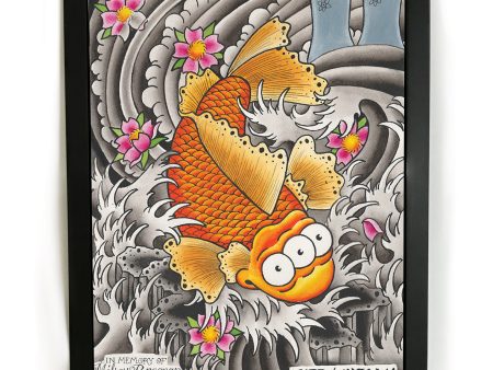 Blinky Koi Fish poster Online Hot Sale