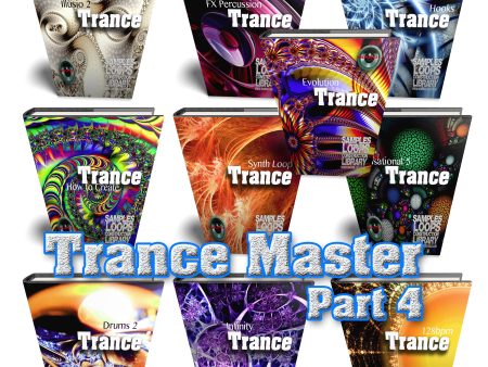 Trance Master MEGA Bundle 5 - 10 Large Essential WAVE Samples Loop Studio Libraries Sale