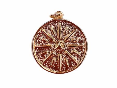 GEO SUN in gold large charm Discount