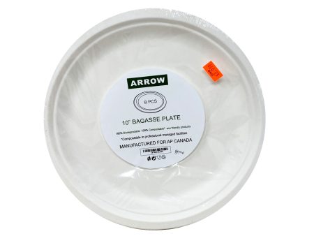 Arrow Bagasse Plate 10  Cheap