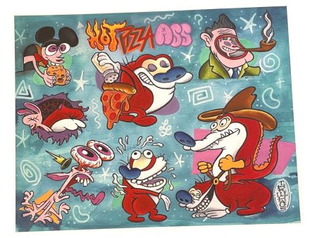 Ren & Stimpy Tattoo Flash Cheap