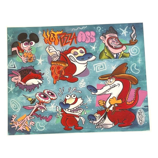 Ren & Stimpy Tattoo Flash Cheap