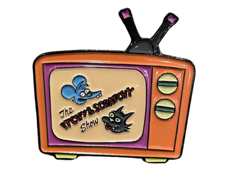 Itchy and Scratchy TV Enamel Pin Online Hot Sale